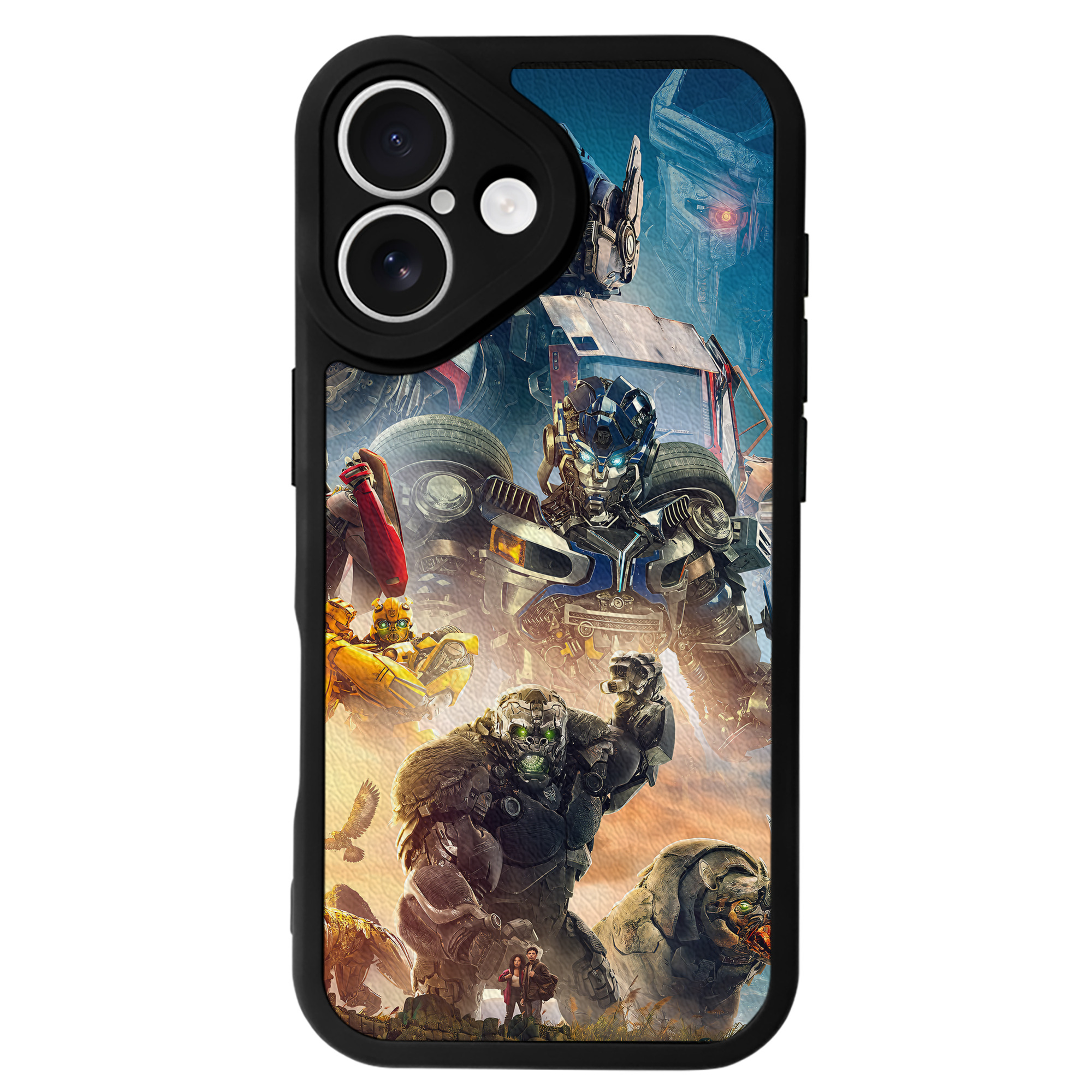 （画像用） Transformers トランスフォーマー 【iPhone 16シリーズ対応】シリコンスマホケース（レザー調） 材質：シリコン